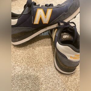 New Balance 515 V1, Blue and Gold Athletic Shoes, 9.5